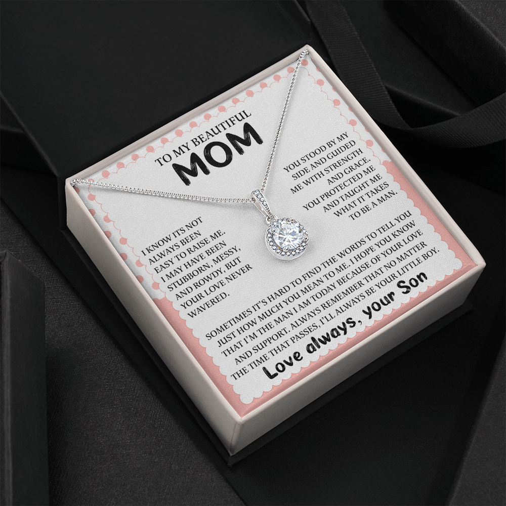 litzzy To My Beautiful Mom - I'll Always Be Your Little Boy - Eternal Hope Necklace Jewelry   