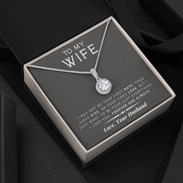 litzzy To My Wife - Last Everything - Gift For Valentine, Birthday, Anniversary - Eternal Hope Necklace - Necklace Gift For Her, Wife, Girlfriend, Anniversary, Wedding, Valentine, Birthday with Message Card Jewelry   