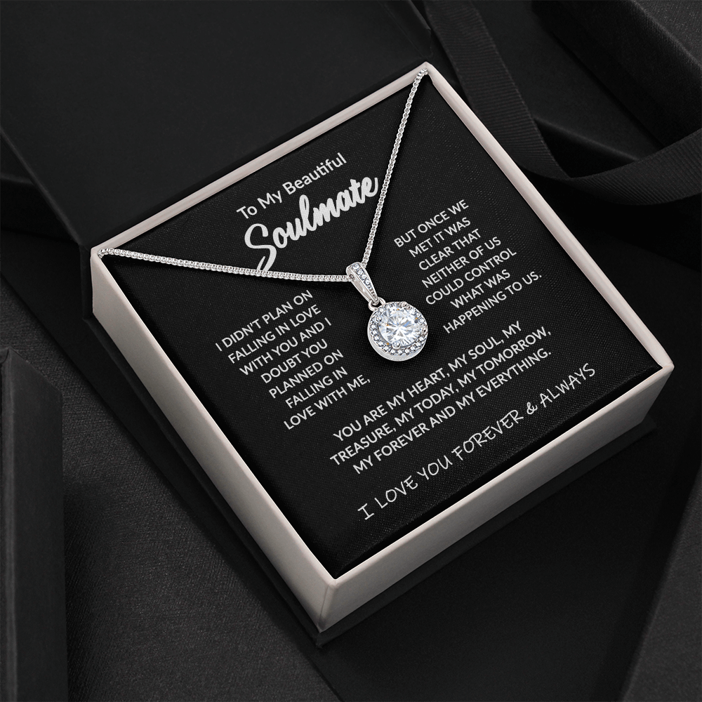 litzzy To My Soulmate - My Everything - Necklace Gift Set - To My Soulmate, Gift For Soulmate Jewelry Standard Box  