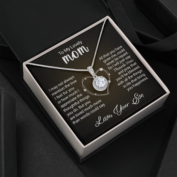 litzzy To My Lovely Mom - I Appreciate The Thoughtful Things You Do - Eternal Hope Necklace Jewelry   
