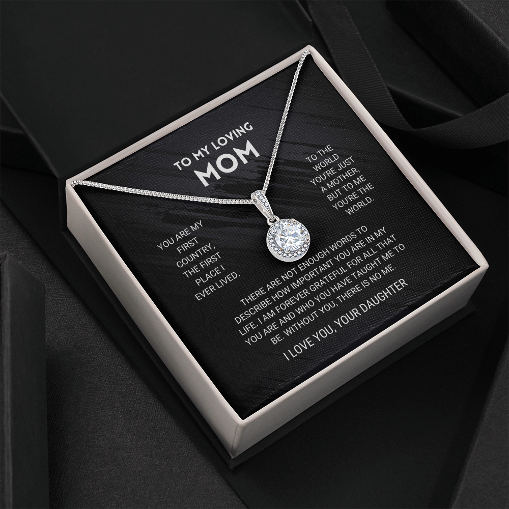 litzzy Mom - You're The World - Eternal Hope Necklace - Litzzy Mother's Day Gifts Necklace Jewelry Standard Box  