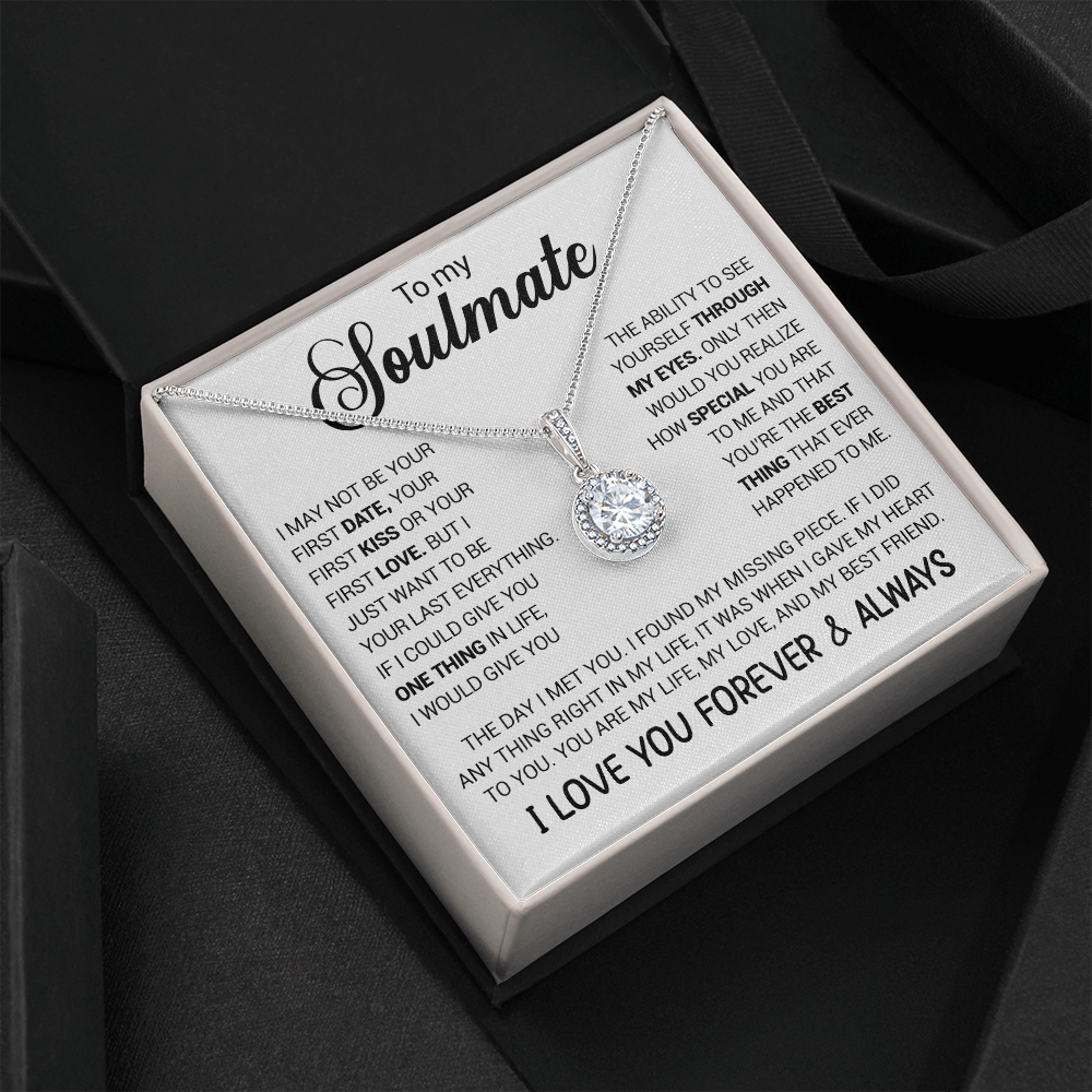 litzzy To My Soulmate - You're The Best Thing That Ever Happened To Me - Eternal Hope necklace - To My Soulmate, Gift For Soulmate Jewelry   