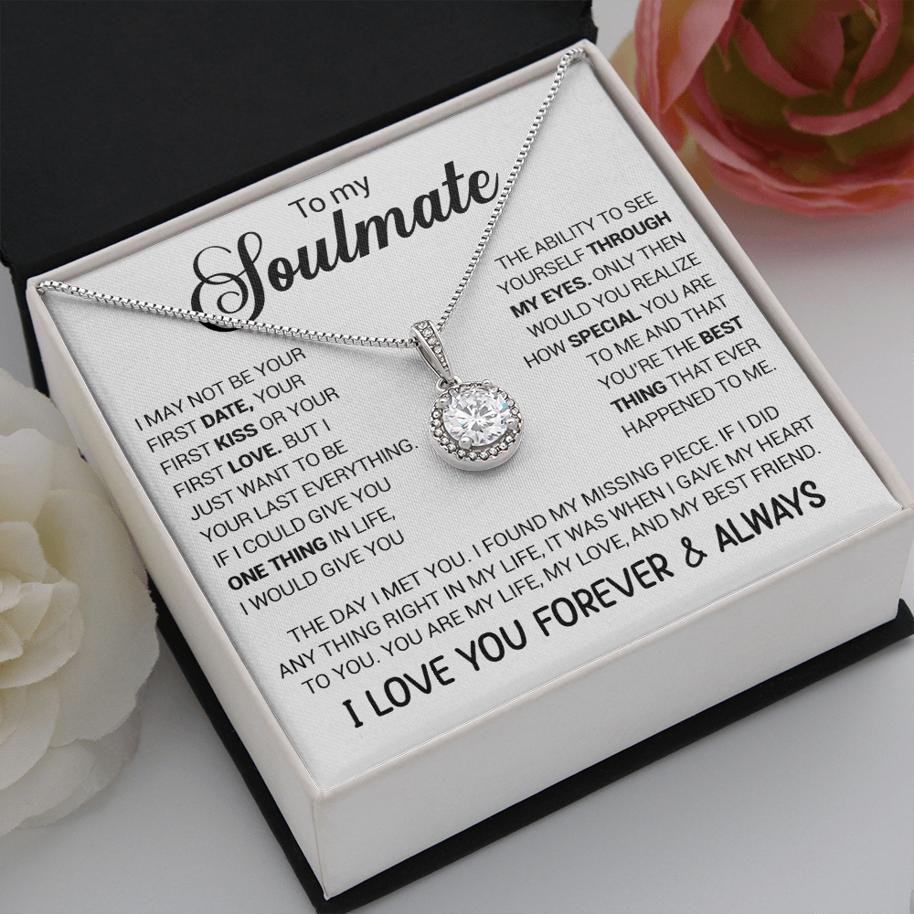 litzzy To My Soulmate - You're The Best Thing That Ever Happened To Me - Eternal Hope necklace - To My Soulmate, Gift For Soulmate Jewelry   