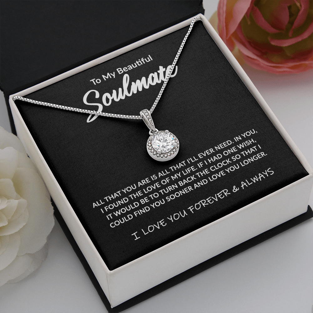 litzzy To My Soulmate - All That You Are - Necklace Gift Set - To My Soulmate, Gift For Soulmate Jewelry Standard Box  