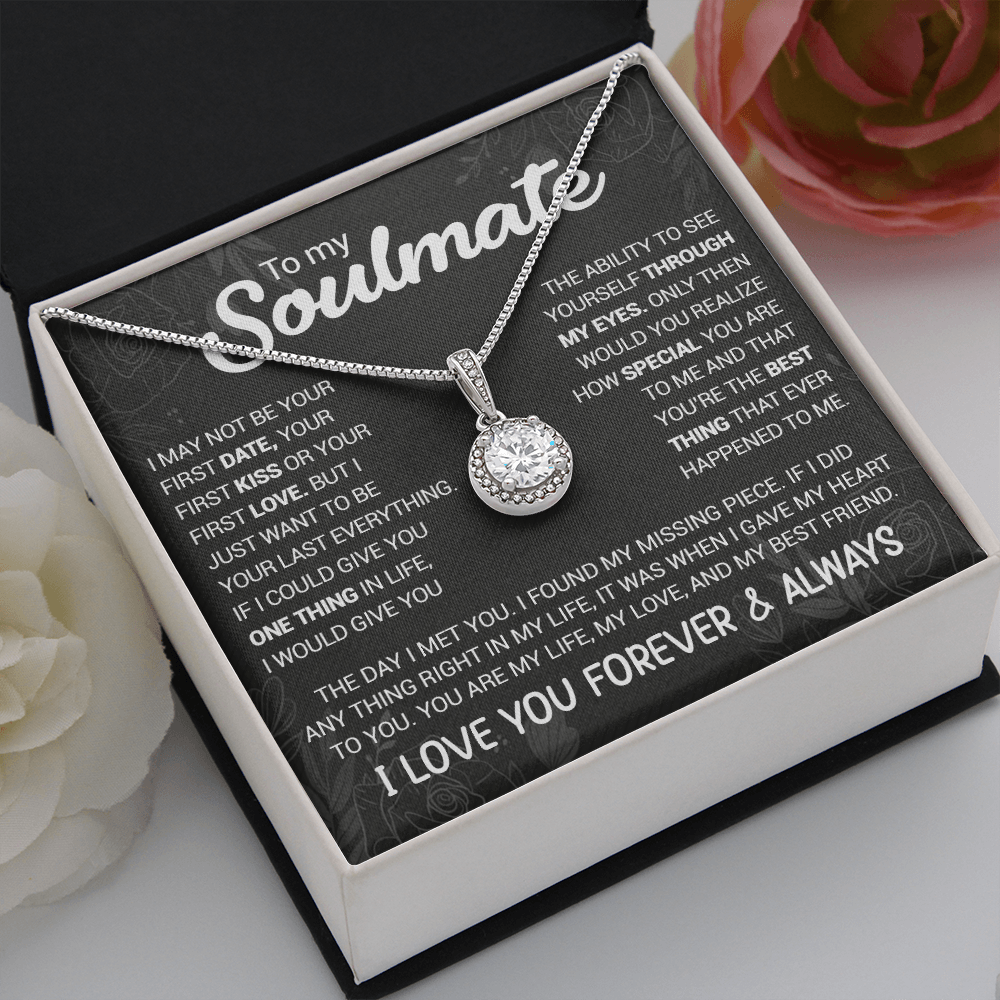 litzzy To My Soulmate - You're The Best Thing That Ever Happened To Me - Eternal Hope necklace - To My Soulmate, Gift For Soulmate Jewelry   