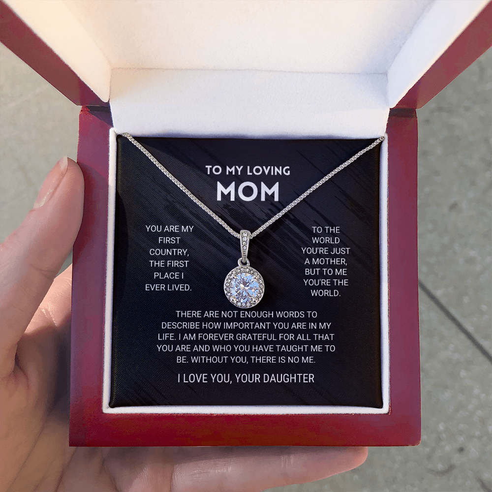 litzzy Mom - You're The World - Eternal Hope Necklace - Litzzy Mother's Day Gifts Necklace Jewelry   