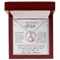 litzzy To My Beautiful Wife - I Married You Because I Cant Live Without You - To My Wife, Gift For Wife - Valentine's Day Gift - Eternal Hope Necklace SO Jewelry Luxury Box w/ LED  