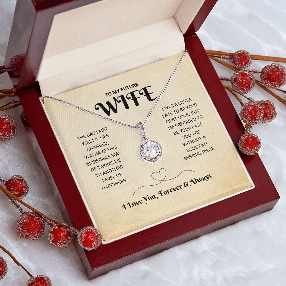 litzzy To My Future Wife - My Missing Piece - Eternal Hope Necklace - To My Future Wife, Gift For Future Wife Jewelry   