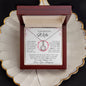 litzzy To My Beautiful Wife - I Married You Because I Cant Live Without You - To My Wife, Gift For Wife - Valentine's Day Gift - Eternal Hope Necklace SO Jewelry   