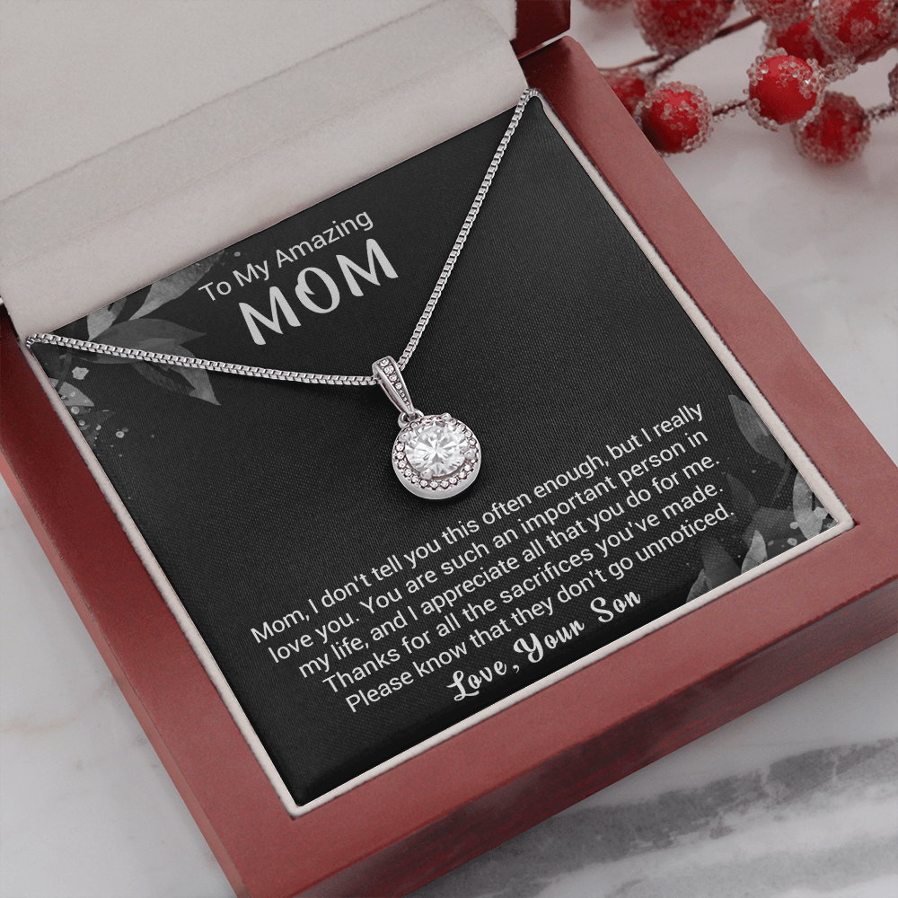 litzzy To My Amazing Mom - Thanks For All The Sacrifices You've Made - Eternal Hope Necklace Jewelry   