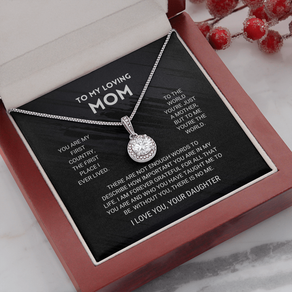 litzzy Mom - You're The World - Eternal Hope Necklace - Litzzy Mother's Day Gifts Necklace Jewelry   