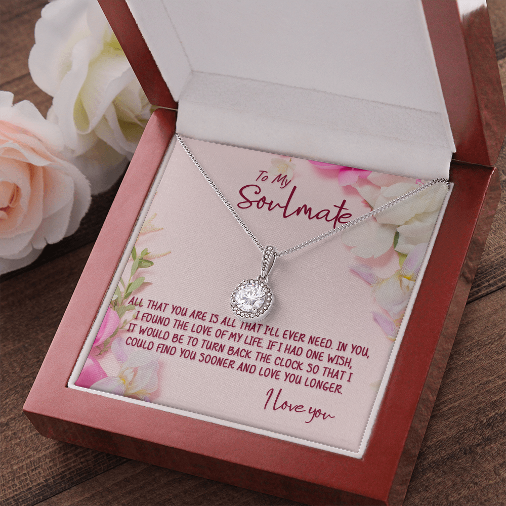 litzzy To My Soulmate - The Love of My Life - Necklace Gift Set - To My Soulmate, Gift For Soulmate Jewelry   