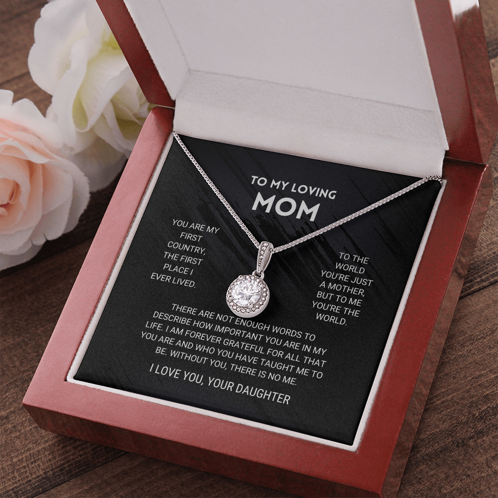litzzy Mom - You're The World - Eternal Hope Necklace - Litzzy Mother's Day Gifts Necklace Jewelry   