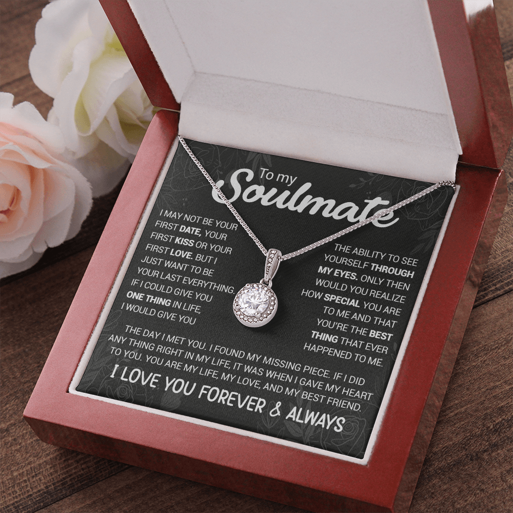 litzzy To My Soulmate - You're The Best Thing That Ever Happened To Me - Eternal Hope necklace - To My Soulmate, Gift For Soulmate Jewelry   