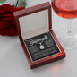 litzzy To My Soulmate - "My Life, Love & Best Friend" Sparkling Pendant - Necklace Gift Set - To My Soulmate, Gift For Soulmate Jewelry Mahogany Style Luxury Box w/ LED  