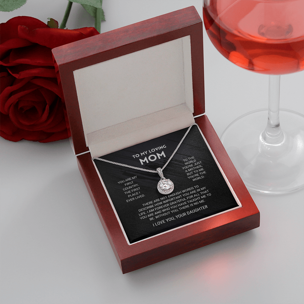litzzy Mom - You're The World - Eternal Hope Necklace - Litzzy Mother's Day Gifts Necklace Jewelry   