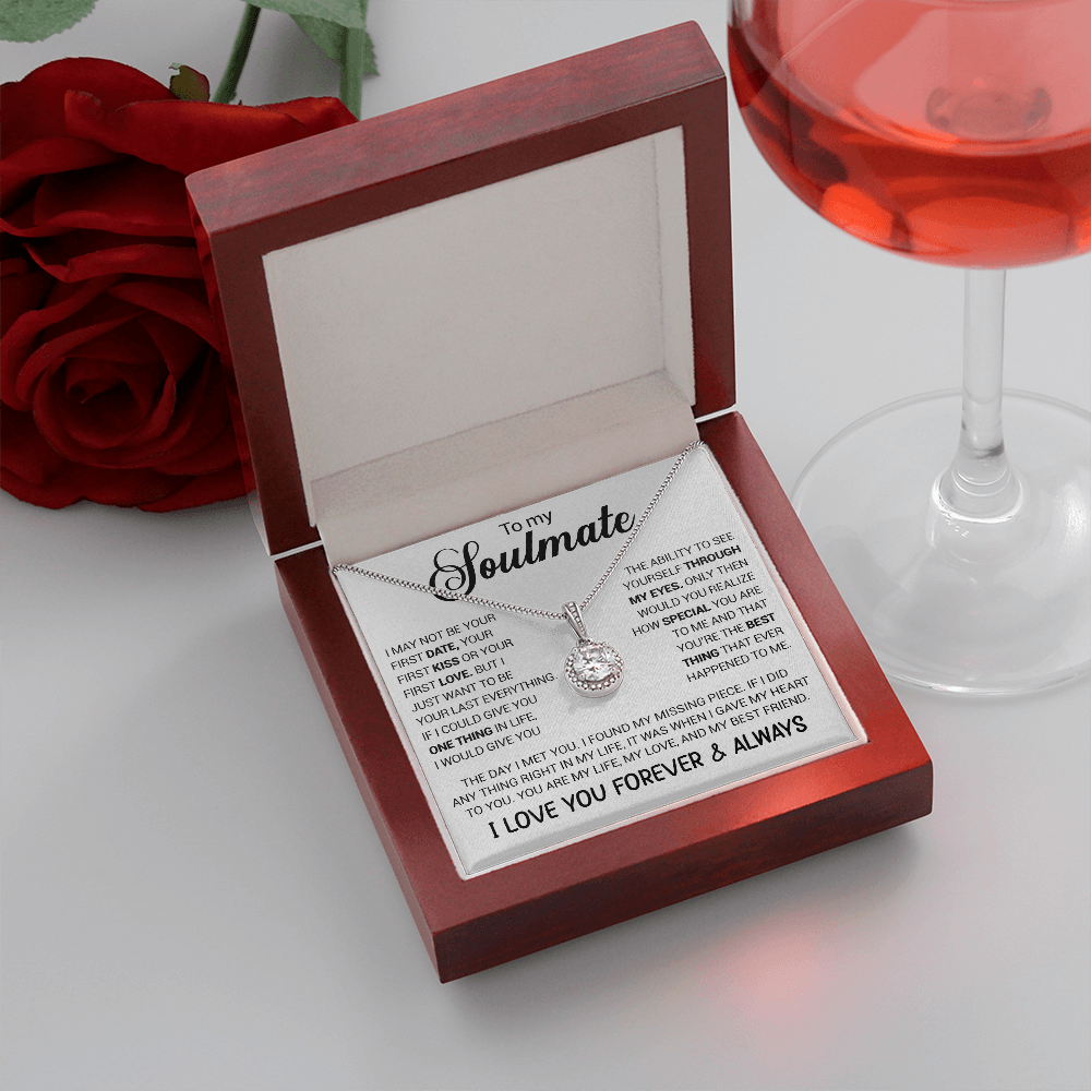 litzzy To My Soulmate - You're The Best Thing That Ever Happened To Me - Eternal Hope necklace - To My Soulmate, Gift For Soulmate Jewelry   