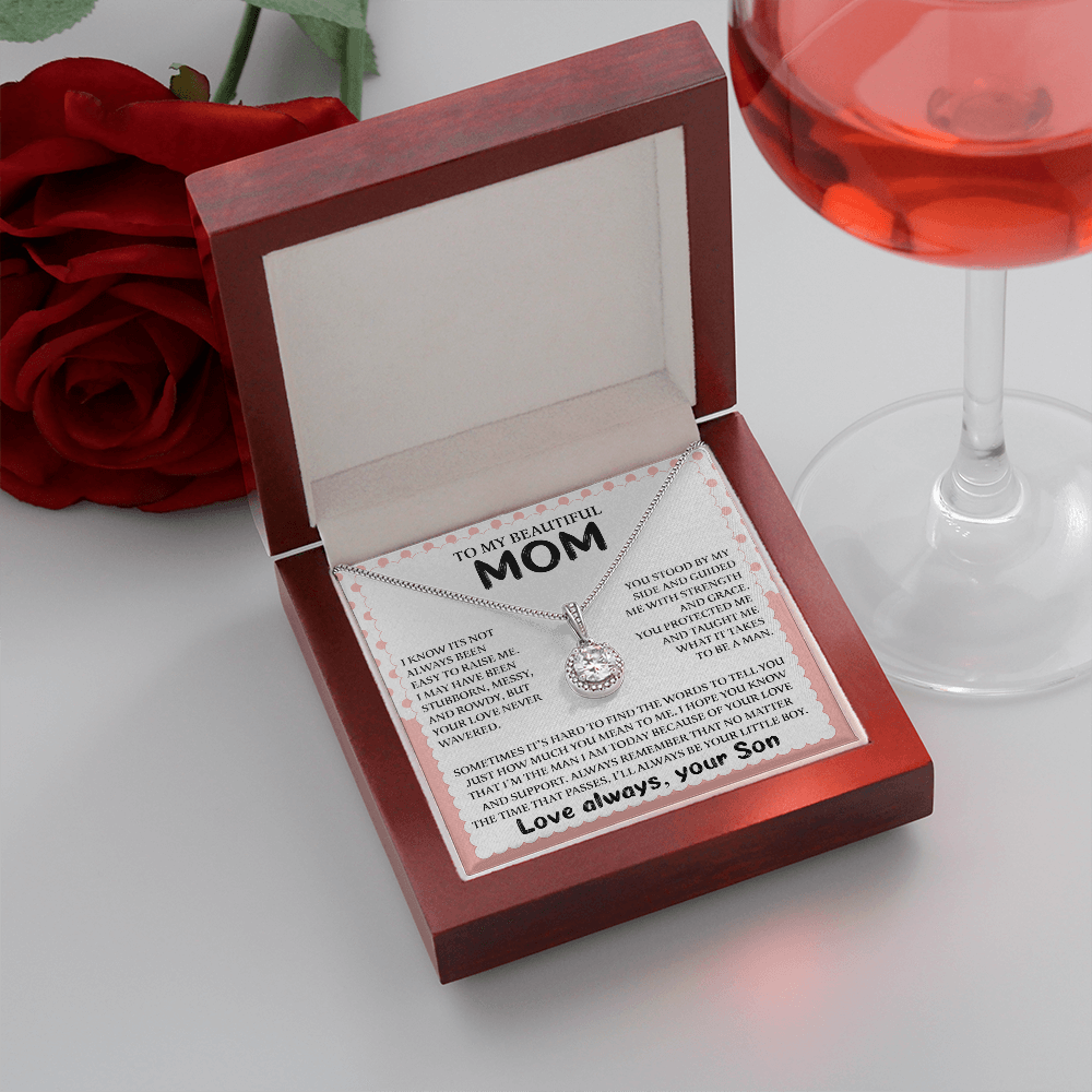 litzzy To My Beautiful Mom - I'll Always Be Your Little Boy - Eternal Hope Necklace Jewelry   
