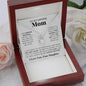 litzzy Litzzy Eternal Hope Necklace To My Mom, Best For Me Necklace for Mom from Daughter Jewelry Luxury Box w/ LED  