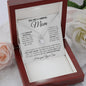 litzzy Litzzy Eternal Hope Necklace To My Mom, Grateful To You Necklace for Mom from Son Jewelry Luxury Box w/ LED  