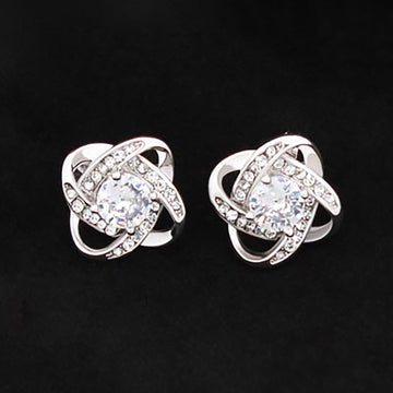 litzzy Love Knot Stud Earrings Jewelry Default Title  