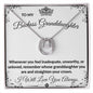 litzzy To My Granddaughter - My Badass Granddaughter - Litzzy Lucky In Love Necklace - Necklace for Granddaughter from Grandparents DC00025HO Jewelry   