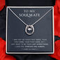 litzzy To My Soulmate - Last Everything - Lucky in Love Necklace - Necklace Gift For Her, Wife, Girlfriend, Anniversary, Wedding, Valentine, Birthday with Message Card Jewelry   