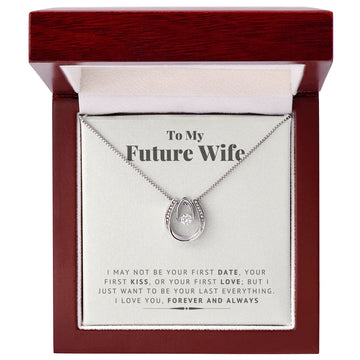 litzzy To My Future Wife - My Lucky Love - Litzzy Lucky In Love Necklace - Necklace for Wife from Husband Jewelry Luxury Box w/LED  