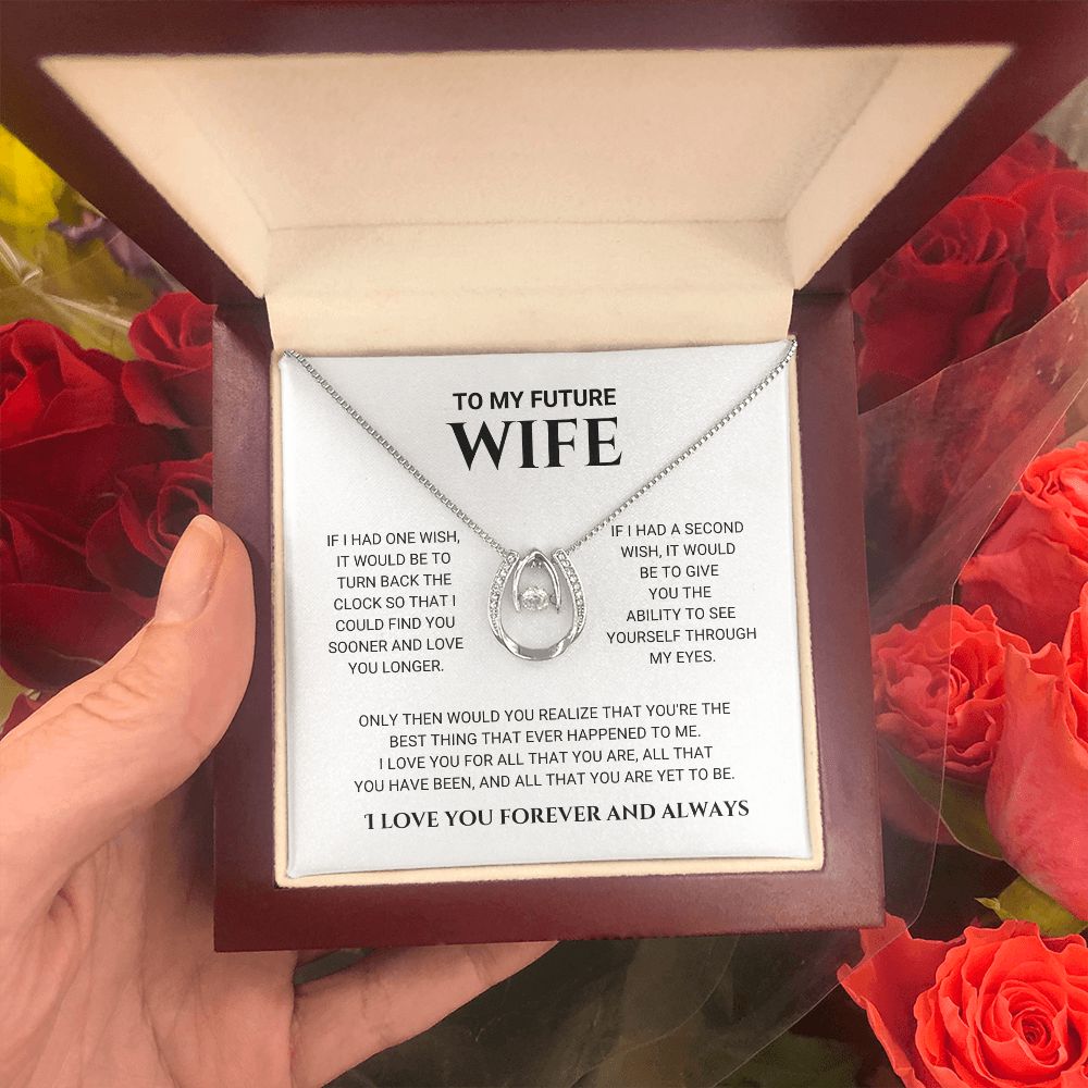 litzzy To My Future Wife - Best Thing - Lucky In Love Necklace - Lucky In Love Necklace  - To My Future Wife, Gift For Future Wife Jewelry   