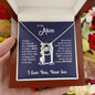 litzzy Litzzy Lucky In Love Necklace To My Mom, Precious Mom Necklace for Mom from Son Jewelry   