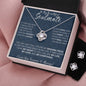 litzzy To My Beautiful Soulmate Gift Set - Love Knot Earring & Necklace Set Gift For - Soulmate gifts Jewelry   