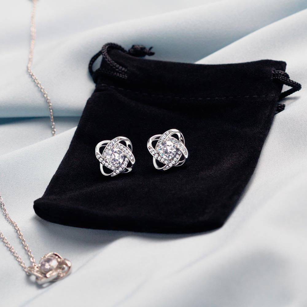 litzzy To the Best Mom - To a woman who inspires - Love Knot necklace Set Jewelry   