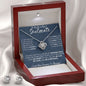 litzzy To My Beautiful Soulmate Gift Set - Love Knot Earring & Necklace Set Gift For - Soulmate gifts Jewelry   