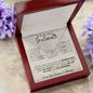litzzy To My Beatiful Soulmate - I love You Forever and Always - Perfect Pair Necklace Jewelry   