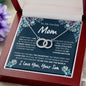 litzzy Litzzy Perfect Pair Necklace To My Mom, Special Bond Necklace for Mom from Son Jewelry Luxury Box w/LED  