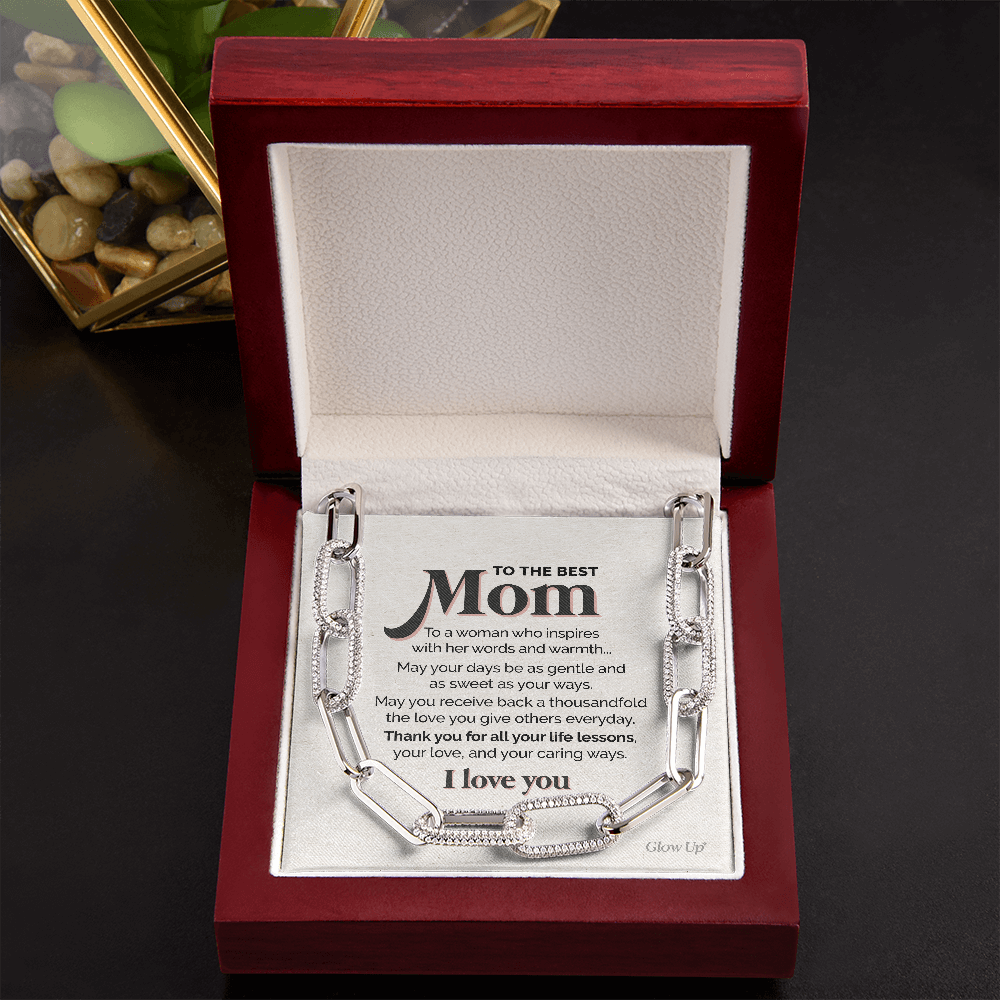 litzzy To the Best Mom - A woman who inspires - Forever link chain Jewelry   