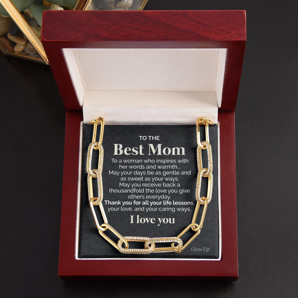 litzzy To the Best Mom - A woman who inspires - Forever Linked Necklace Jewelry   