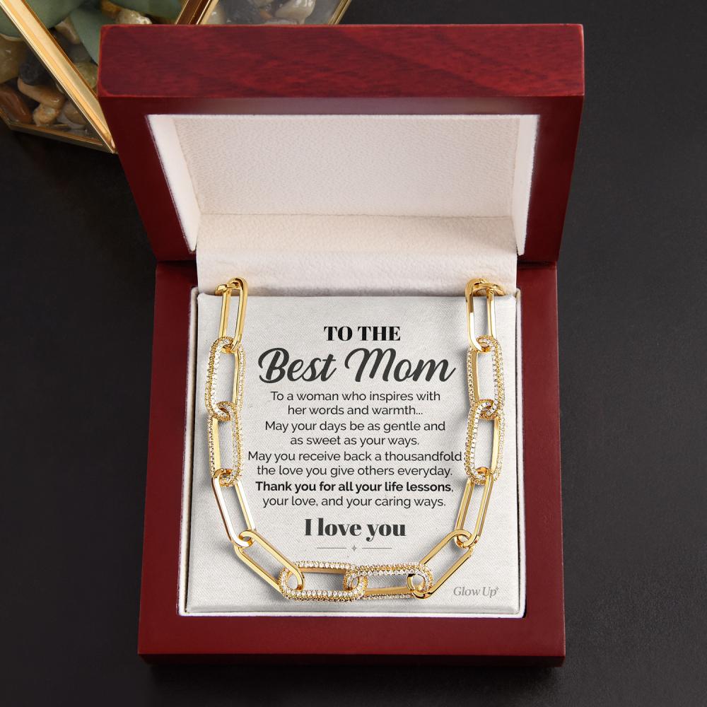 litzzy To the Best Mom - A woman who inspires - Forever link chain Jewelry   