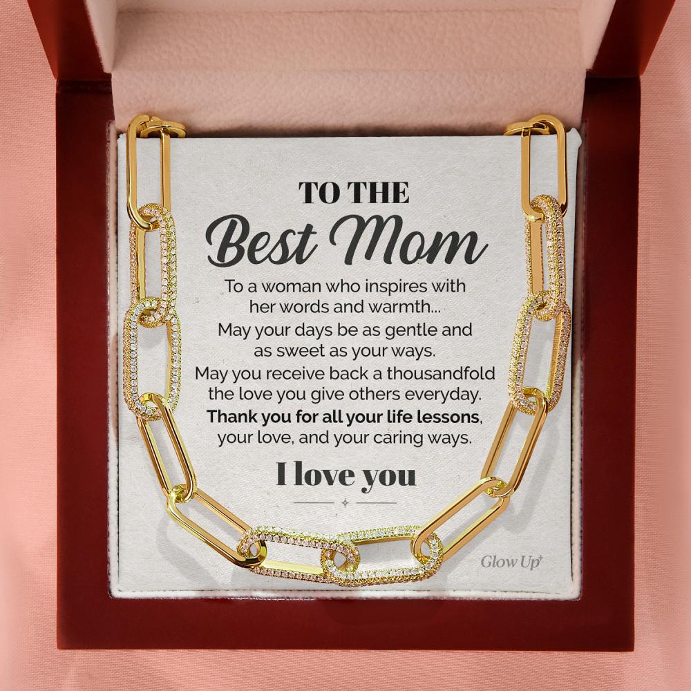 litzzy To the Best Mom - A woman who inspires - Forever link chain Jewelry   