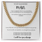 litzzy To My Handsome Man  - White Message Card - Best Gift For Husband, Unique Husband Gifts  - Litzzy Cuban Link Chain Jewelry   