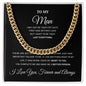 litzzy To My Man - You complete me - Personalized Cuban Link Chain Necklaces - To My Boyfriend , Gift For Boyfriend - SO Jewelry 14K Yellow Gold Finish Standard Box 