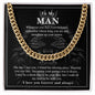 litzzy To My Man Cuban Link Chain - Straighten Up Your Crown - Gift For Boyfriend Litzzy Cuban Link Chain Jewelry 14K Yellow Gold Finish Standard Box 