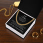 litzzy To My Man - You complete me - Personalized Cuban Link Chain Necklaces - To My Boyfriend , Gift For Boyfriend - SO Jewelry   