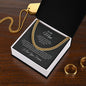 litzzy To my Man - Cuban Link Chain - For all that you are - To My Boyfriend , Gift For Boyfriend SO Jewelry   