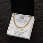 litzzy To My Handsome Man  - White Message Card - Best Gift For Husband, Unique Husband Gifts  - Litzzy Cuban Link Chain Jewelry   