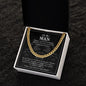 litzzy To My Man Cuban Link Chain - Straighten Up Your Crown - Gift For Boyfriend Litzzy Cuban Link Chain Jewelry   