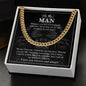litzzy To My Man Cuban Link Chain - Straighten Up Your Crown - Gift For Boyfriend Litzzy Cuban Link Chain Jewelry   
