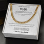 litzzy To My Handsome Man  - White Message Card - Best Gift For Husband, Unique Husband Gifts  - Litzzy Cuban Link Chain Jewelry   