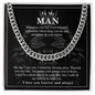 litzzy To My Man Cuban Link Chain - Straighten Up Your Crown - Gift For Boyfriend Litzzy Cuban Link Chain Jewelry Stainless Steel Standard Box 