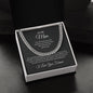 litzzy To my Man - Cuban Link Chain - For all that you are - To My Boyfriend , Gift For Boyfriend SO Jewelry   